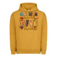 Pigment Peanut Butter gather around and give thanks Urban Hoodie - CowGirlArtShop