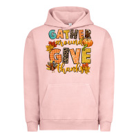 Pigment Salmon gather around and give thanks Urban Hoodie - CowGirlArtShop
