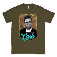 Army Green johnny cash Classic Tee - AdoDesignShop