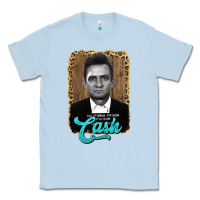 Dusty Blue johnny cash Classic Tee - AdoDesignShop