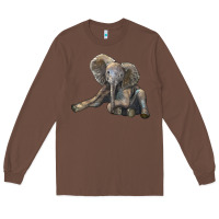 Chestnut Baby Elephant Long Sleeve Tee - LillyAllenDesigns