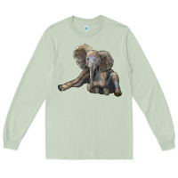 Matcha Baby Elephant Long Sleeve Tee - LillyAllenDesigns