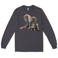 Smoke Baby Elephant Long Sleeve Tee - LillyAllenDesigns