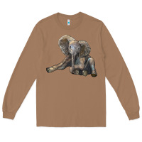 Toasted Coconut Baby Elephant Long Sleeve Tee - LillyAllenDesigns