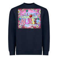 Navy school nurse tumbler Heavyweight Sweatshirt - BundleAndBundleShop