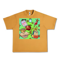 Peanut Butter school seamless pattern Urban Heavy Tee - BundleAndBundleShop