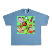 Pebble Blue school seamless pattern Urban Heavy Tee - BundleAndBundleShop