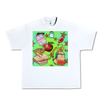 White school seamless pattern Urban Heavy Tee - BundleAndBundleShop