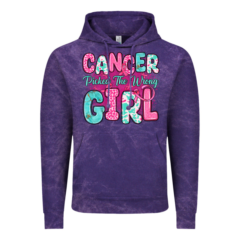 Cancer Picked The Wrong Girl Vintage Hoodie by JahusDesignShop | Teevron