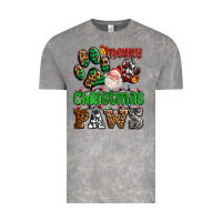 Cloud Rock merry christmas paws with santa Vintage Tee - AdoDesignShop
