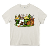 Cream hunter coffee cups Heavy Core Tee - Zillion Design Studio