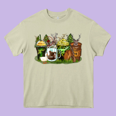 Hunter Coffee Cups Heavy Core Tee Designed By Zillion Design Studio