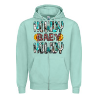Seafoam western howdy baby howdy Zipper Hoodie - NancyCooperArtShop