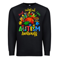Black accept understand love autism awareness Premium Sweatshirt - Artiststas