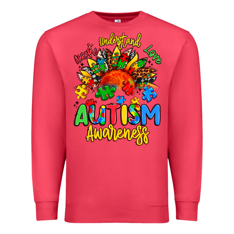 Accept Understand Love Autism Awareness Premium Sweatshirt by Artiststas | Teevron