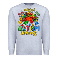 Heather Grey accept understand love autism awareness Premium Sweatshirt - Artiststas