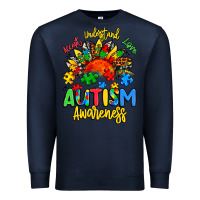 Navy accept understand love autism awareness Premium Sweatshirt - Artiststas