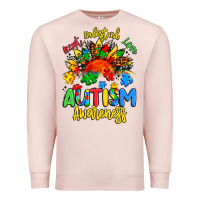 Pale Pink accept understand love autism awareness Premium Sweatshirt - Artiststas