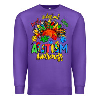 Purple accept understand love autism awareness Premium Sweatshirt - Artiststas