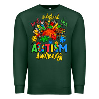 Sports Green accept understand love autism awareness Premium Sweatshirt - Artiststas