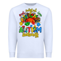 White accept understand love autism awareness Premium Sweatshirt - Artiststas