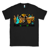 Black peace love jesus Classic Tee - AdoDesignShop