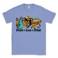 Colony Blue peace love jesus Classic Tee - AdoDesignShop