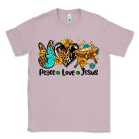 Lilac peace love jesus Classic Tee - AdoDesignShop