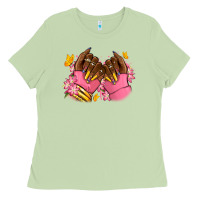 Matcha Pink afro nails Ladies Tee - RanaPortraitStore