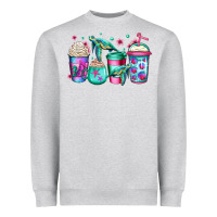Heather Grey turtle coffee cups Heavyweight Sweatshirt - Jasminsmagicworld