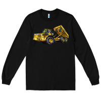 Black Articulated Hauler Long Sleeve Tee - LillyAllenDesigns