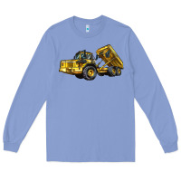 Colony Blue Articulated Hauler Long Sleeve Tee - LillyAllenDesigns