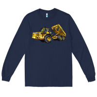 Navy Articulated Hauler Long Sleeve Tee - LillyAllenDesigns