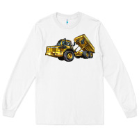 White Articulated Hauler Long Sleeve Tee - LillyAllenDesigns