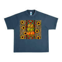 Midnight Navy pumpkin Urban Heavy Tee - JahusDesignShop