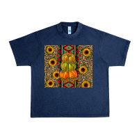 Navy pumpkin Urban Heavy Tee - JahusDesignShop