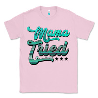 Bubblegum Pink mama tried aztec turquoise Classic Tee - AdoDesignShop