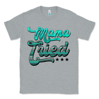 Heather Grey mama tried aztec turquoise Classic Tee - AdoDesignShop