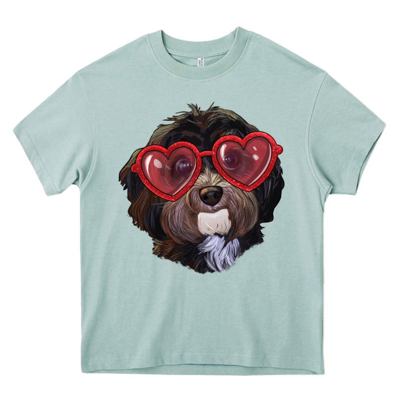 Havanese Dog With Love Glasses Heavy Core Tee by RanaPortraitStore | Teevron