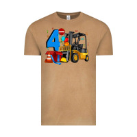 Vintage Camel forklift birthday four Vintage Tee - Artiststas