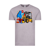 Vintage Zinc forklift birthday four Vintage Tee - Artiststas