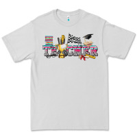 Dove Grey race with teacher Premium Tee - texasbilliewilder