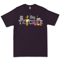 Plum race with teacher Premium Tee - texasbilliewilder