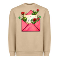 Mushroom pink letter Heavyweight Sweatshirt - AdoDesignShop