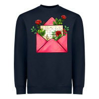 Navy pink letter Heavyweight Sweatshirt - AdoDesignShop