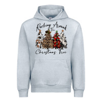 Heather Grey rocking around the christmas tree Urban Hoodie - CowGirlArtShop