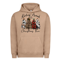 Pigment Burro rocking around the christmas tree Urban Hoodie - CowGirlArtShop