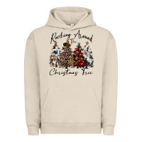 Pigment French Oak rocking around the christmas tree Urban Hoodie - CowGirlArtShop