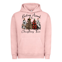 Pigment Salmon rocking around the christmas tree Urban Hoodie - CowGirlArtShop