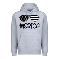 Heather Grey Merica Premium Hoodie - Bettercallsaul